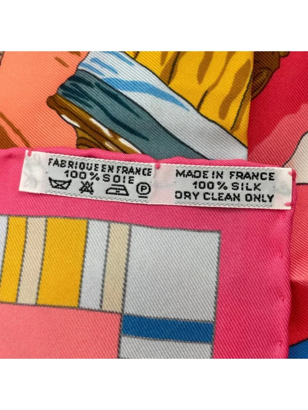 Hermes Carre 90 Prieres AU Vent Prayer in the Wind Silk Scarf Pink - Picture 8 of 8
